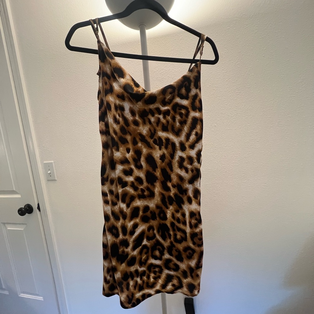 Leopard Print Sllip Dress